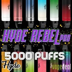 Hyde Rebel Pro || 5000 Puffs || Rechargeable Disposable Vape – VapeDeal.com