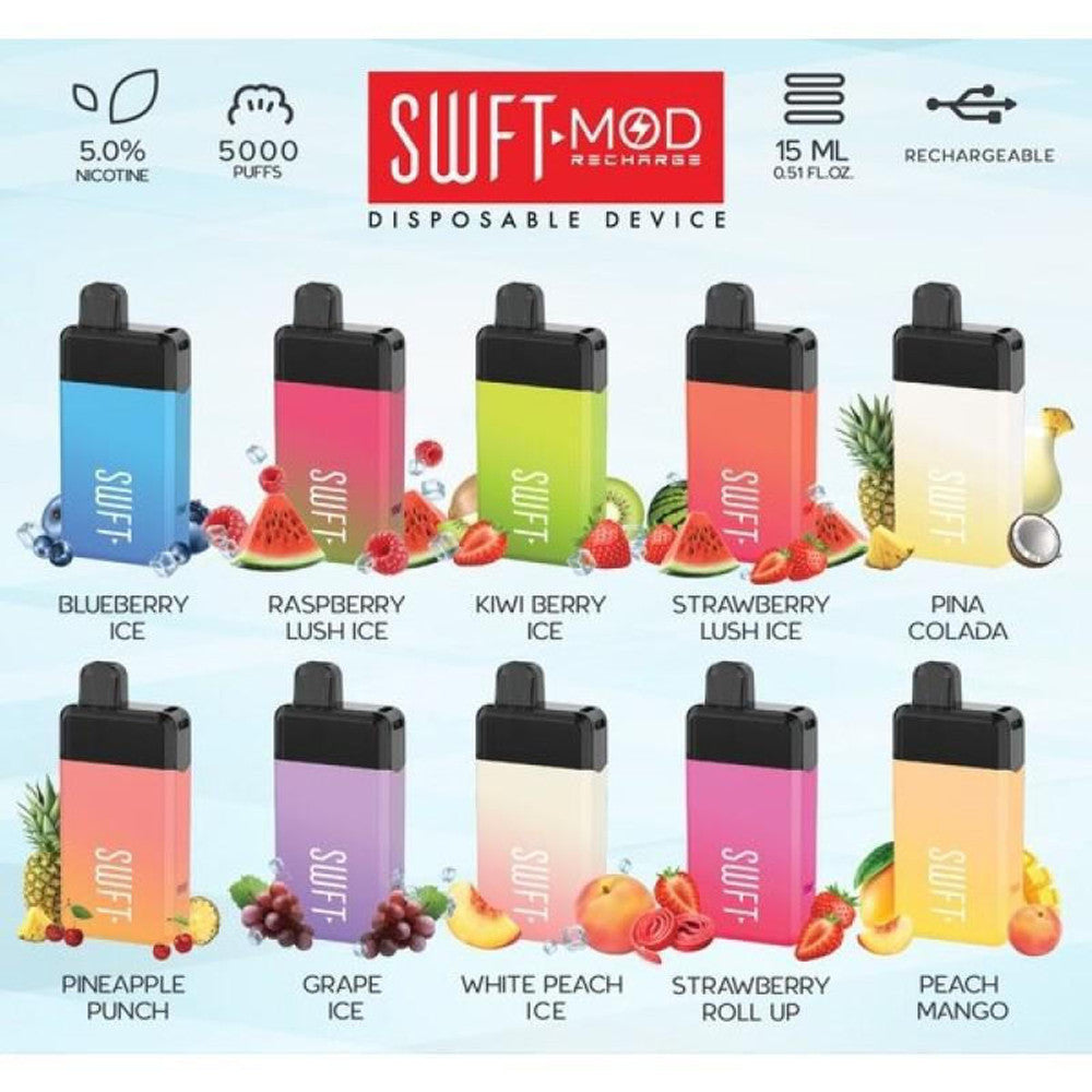 SWFT Bar: 5000 Puffs Disposable Vapes at $15.89 VapeDeal.com SWFT Bar: 5000 Puffs Disposable Vapes at $15.89 VapeDeal.com