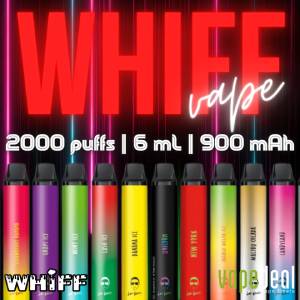 Whiff Disposable Vape Pens - 2000 Puffs Under $9.99 VapeDeal.com Whiff Disposable Vape Pens - 2000 Puffs Under $9.99 VapeDeal.com