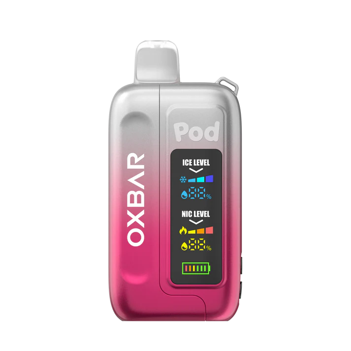 Oxbar Pod x Ice Nic 35000 - Clear Crimson | Vapedeal VapeDeal.com Oxbar Pod x Ice Nic 35000 - Clear Crimson | Vapedeal VapeDeal.com