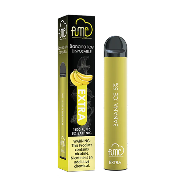 Fume Extra Banana Ice 1500 Puffs Disposable Vape | Vapedeal VapeDeal.com Fume Extra Banana Ice 1500 Puffs Disposable Vape | Vapedeal VapeDeal.com
