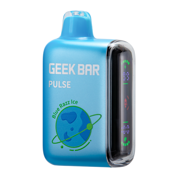 Geek Bar Pulse 15000 Puffs Disposable Vape Zero Nicotine Free 0%- Blue Razz Ice