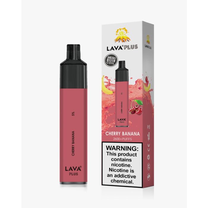 Lava Plus 2600 Puffs Disposable - Cherry Banana