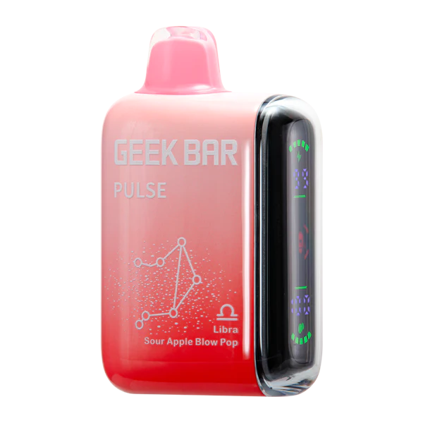Sour Apple Blow Pop (Libra) - Geek Bar Pulse 15000 Puffs Disposable Vape