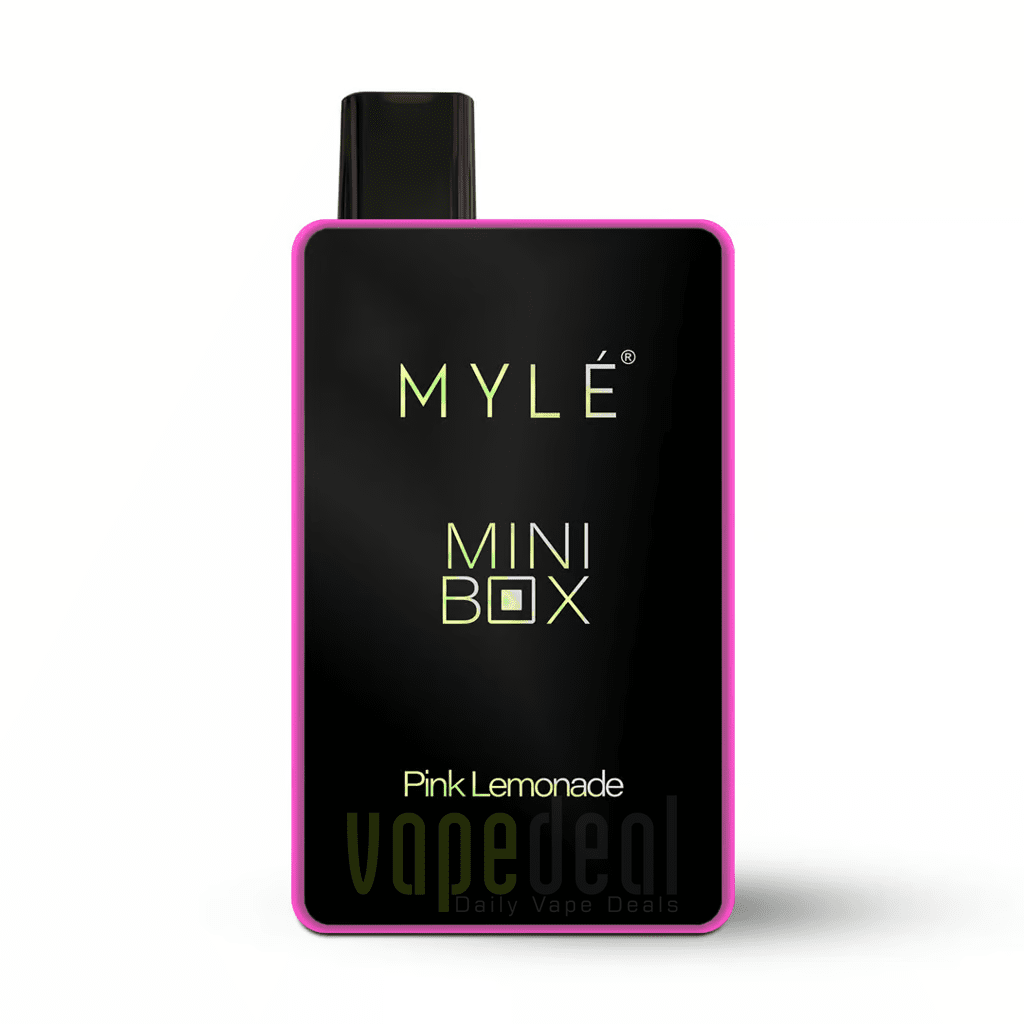 Myle Mini Box Pink Lemonade 1500 Puffs Disposable | Vapedeal VapeDeal.com Myle Mini Box Pink Lemonade 1500 Puffs Disposable | Vapedeal VapeDeal.com