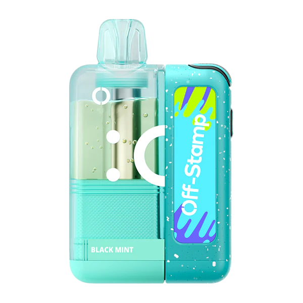 Off Stamp X Cube + Dock 25000 Puffs Disposable Vape - Black Mint VapeDeal.com Off Stamp X Cube + Dock 25000 Puffs Disposable Vape - Black Mint VapeDeal.com