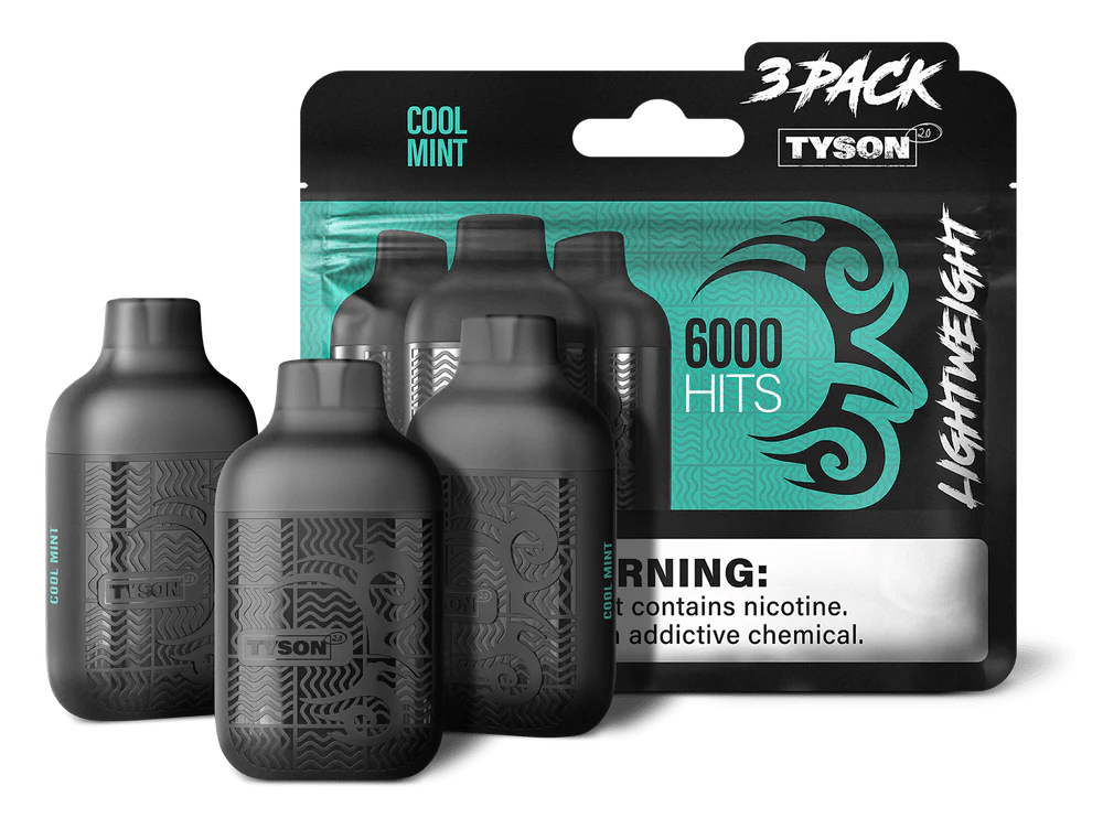 Tyson 2.0 Lightweight 6000 Puffs 3-Pack Disposable Vape by Mike Tyson VapeDeal.com Tyson 2.0 Lightweight 6000 Puffs 3-Pack Disposable Vape by Mike Tyson VapeDeal.com