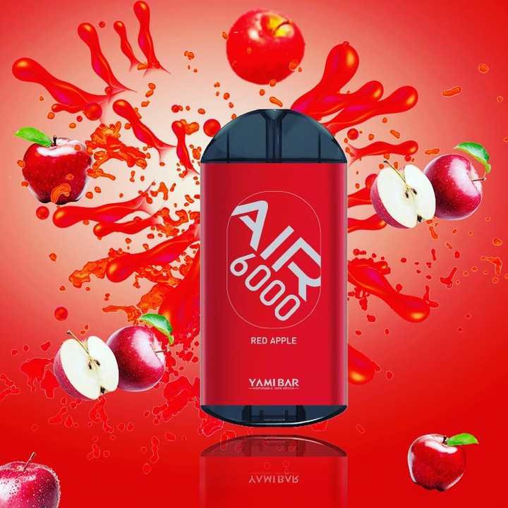 Yami Bar Air 6000 Disposable 6000 Puffs - Red Apple