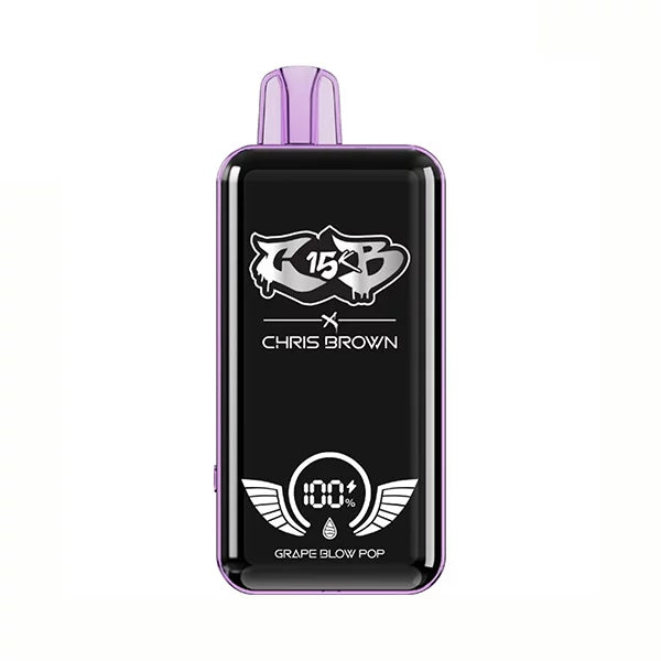 Chris Brown CB15K Disposable Vape 15000 Puffs - Grape Blow Pop VapeDeal.com Chris Brown CB15K Disposable Vape 15000 Puffs - Grape Blow Pop VapeDeal.com