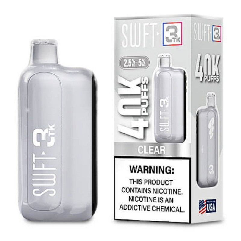 Swft 3TK 40000 Puffs Disposable Vape 40K Adjustable - Clear
