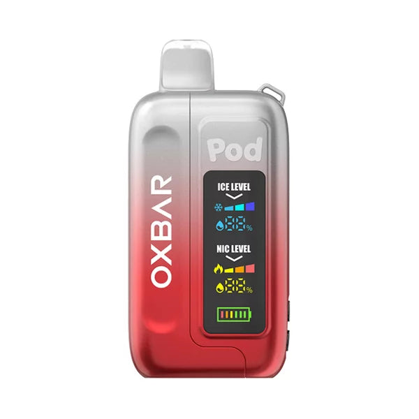 Oxbar Pod x Ice Nic 35000 Puffs Disposable Vape - Clear Ruby Red