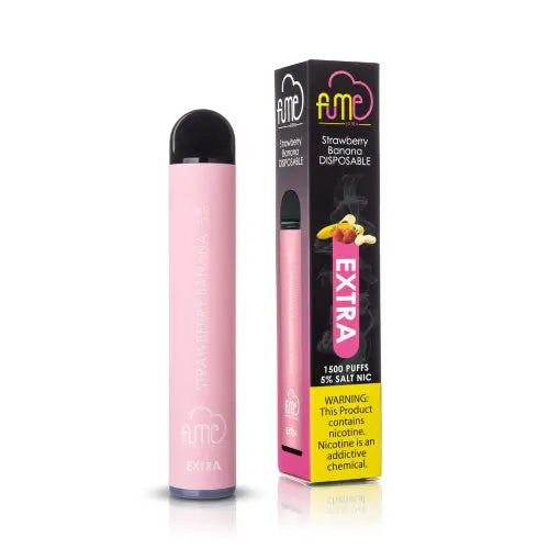 Fume Extra Strawberry Banana 1500 Puffs Disposable | Vapedeal VapeDeal.com Fume Extra Strawberry Banana 1500 Puffs Disposable | Vapedeal VapeDeal.com
