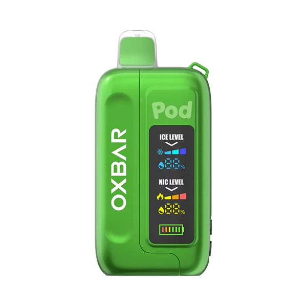 Oxbar Pod x Ice Nic 35000 - Green Apple Burst | Vapedeal VapeDeal.com Oxbar Pod x Ice Nic 35000 - Green Apple Burst | Vapedeal VapeDeal.com