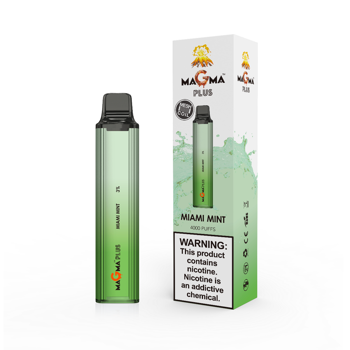 Lava Plus Magma Miami Mint 4000 Puffs Disposable | Vapedeal VapeDeal.com Lava Plus Magma Miami Mint 4000 Puffs Disposable | Vapedeal VapeDeal.com