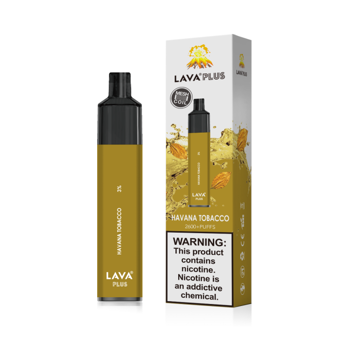 Lava Plus Havana Tobacco 2600 Puffs Disposable Vape | Vapedeal VapeDeal.com Lava Plus Havana Tobacco 2600 Puffs Disposable Vape | Vapedeal VapeDeal.com