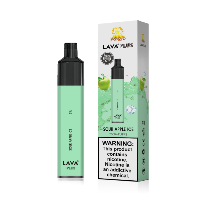 Lava Plus Sour Apple Ice 2600 Puffs Disposable Vape | Vapedeal VapeDeal.com Lava Plus Sour Apple Ice 2600 Puffs Disposable Vape | Vapedeal VapeDeal.com