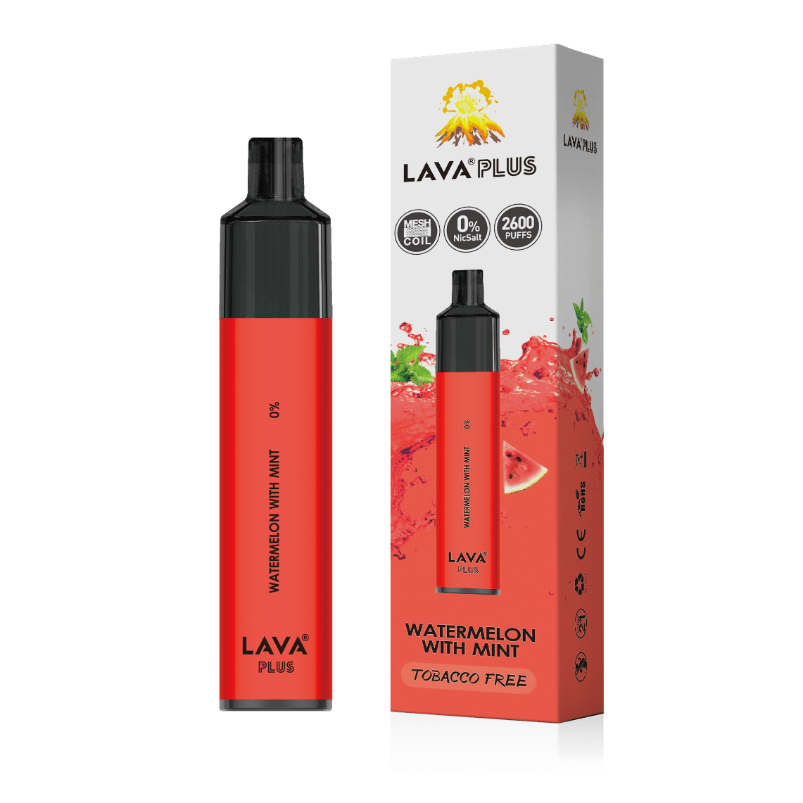 Zero Nicotin Vape Lava Plus - 0% Nic | Watermelon With Mint Zero Nicotine Vape Juice - Nicotine Zero Nicotin Vape Lava Plus - 0% Nic | Watermelon With Mint Zero Nicotine Vape Juice - Nicotine