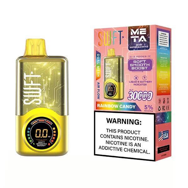 Swft Meta 30000 Puffs Disposable Vape 30K - Rainbow Candy VapeDeal.com Swft Meta 30000 Puffs Disposable Vape 30K - Rainbow Candy VapeDeal.com