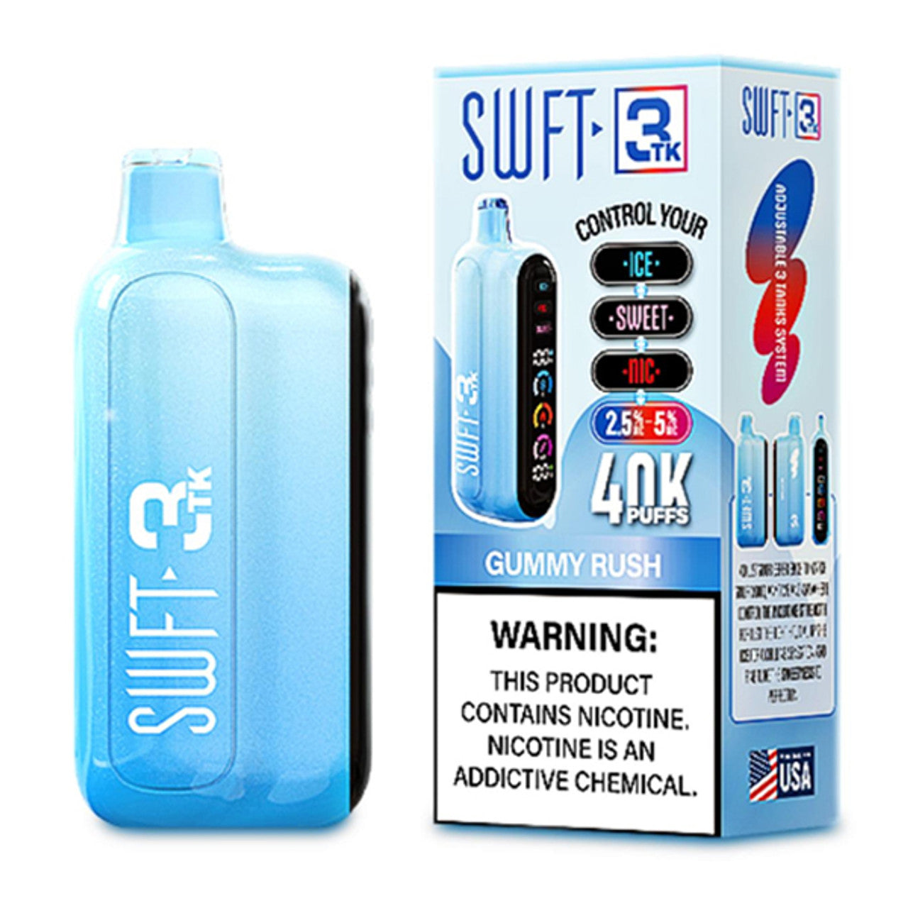 Swft 3TK 40000 Puffs Disposable Vape 40K Adjustable - Gummy Rush