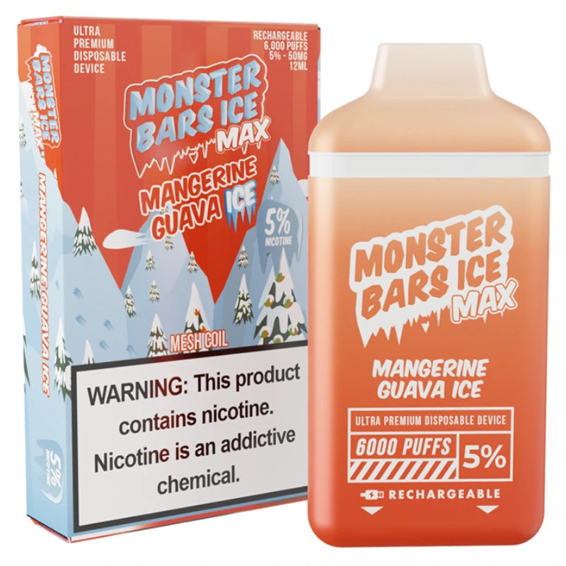 Monster Bars Max Disposable Vape 6000 Puffs by Jam Monster