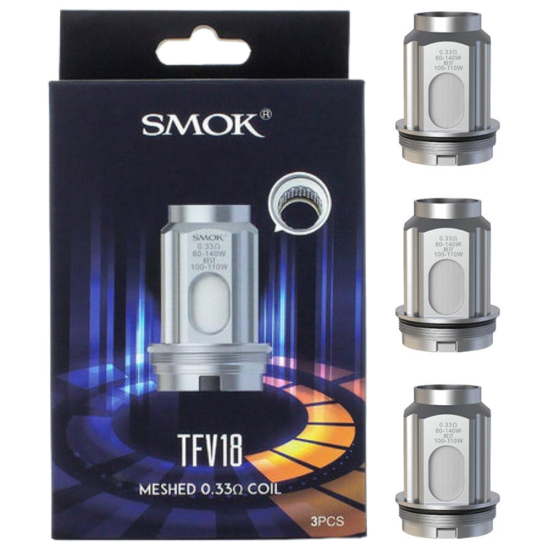 SMOK TFV18 Coils - Dual Mesh 0.15 | Mesh 0.33 Ohm | 3-Pack