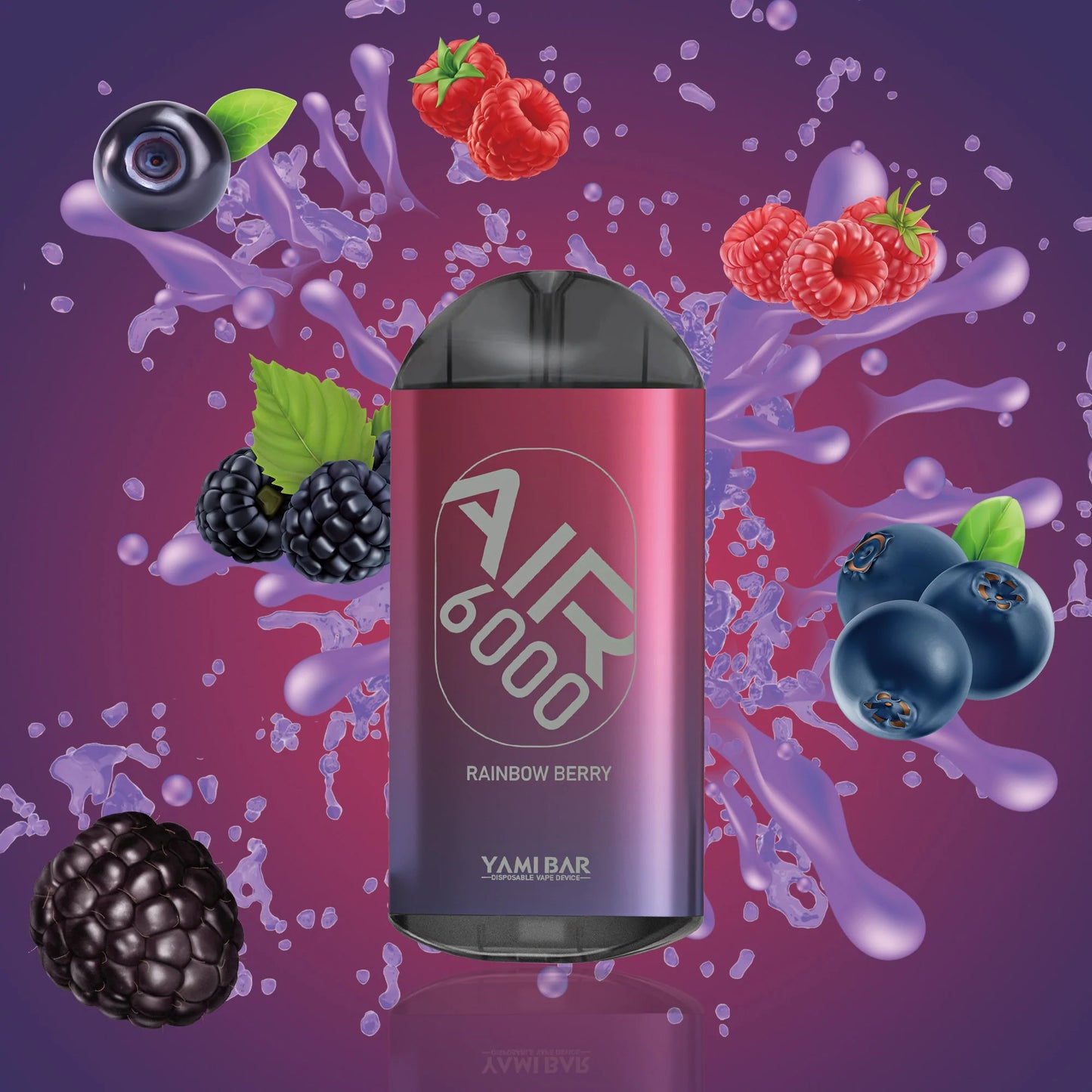 Yami Bar Air 6000 Disposable 6000 Puffs - Rainbow Berry