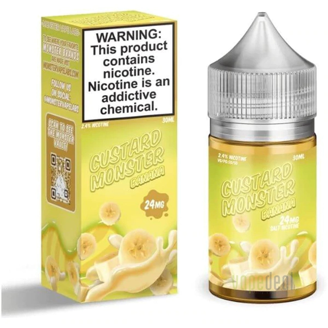 Banana Custard Monster by Jam Monster Salts - 30ml