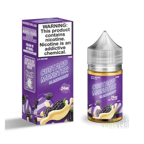 Blackberry Custard Monster by Jam Monster Salts - 30ml