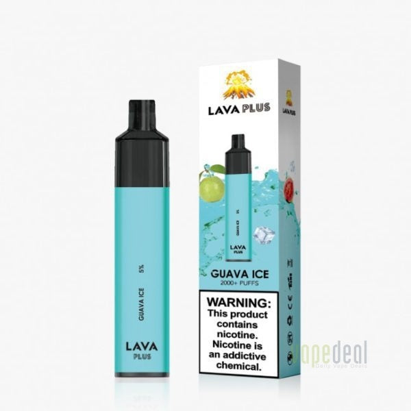 Lava Plus Guava Ice 2600 Puffs Disposable Vape | Vapedeal VapeDeal.com Lava Plus Guava Ice 2600 Puffs Disposable Vape | Vapedeal VapeDeal.com