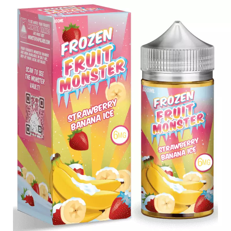 Strawberry Banana Ice Frozen Fruit Monster by Jam Monster - 100ml