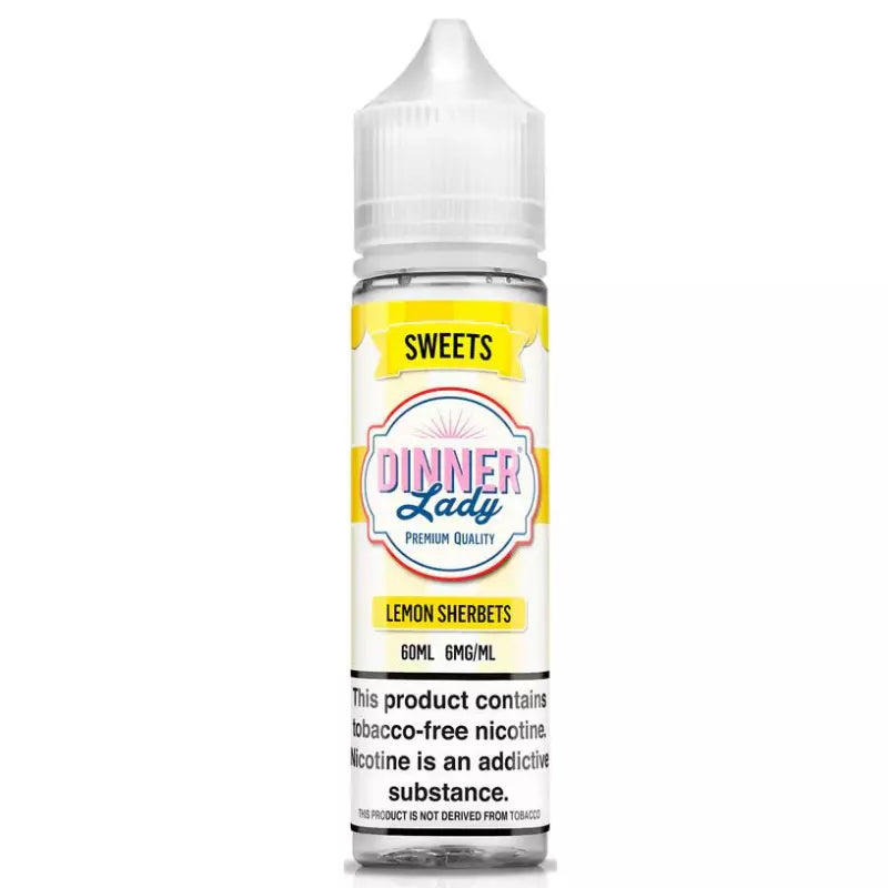 Lemon Sherbets Tobacco-Free Nicotine by Dinner Lady - 60ml