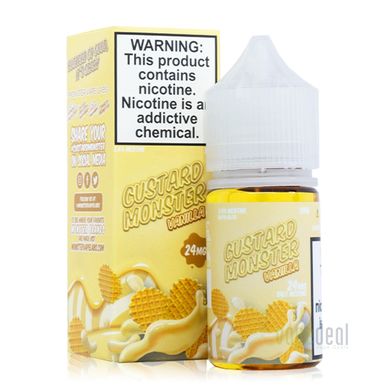 Vanilla Custard Monster by Jam Monster Salts - 30ml
