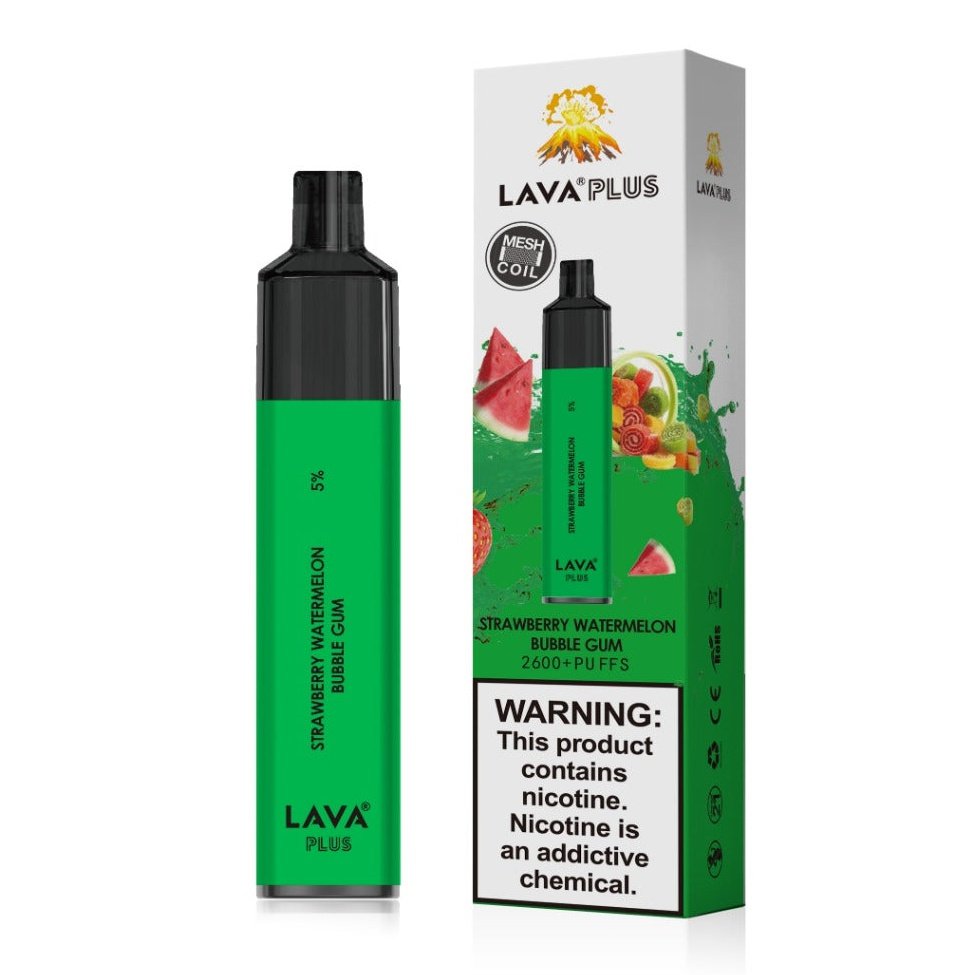 Lava Plus 2600 Puffs Disposable - Strawberry Watermelon Bubblegum