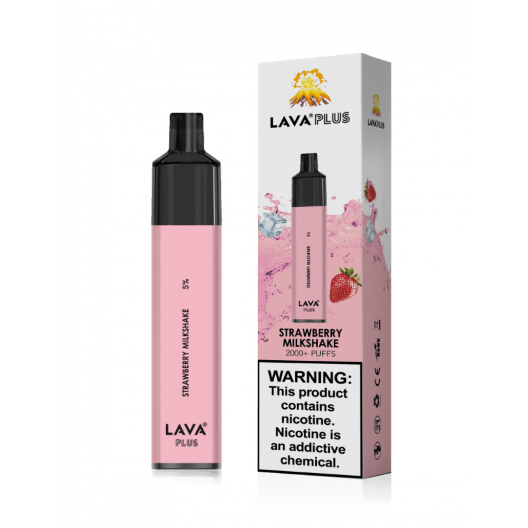 Lava Plus Strawberry Milkshake 2600 Puffs Disposable | Vapedeal VapeDeal.com Lava Plus Strawberry Milkshake 2600 Puffs Disposable | Vapedeal VapeDeal.com