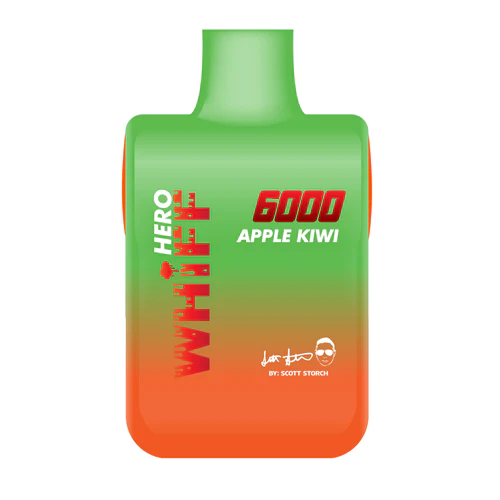 Whiff Hero by Scott Storch 6000 Puffs Disposable Vape - Apple Kiwi