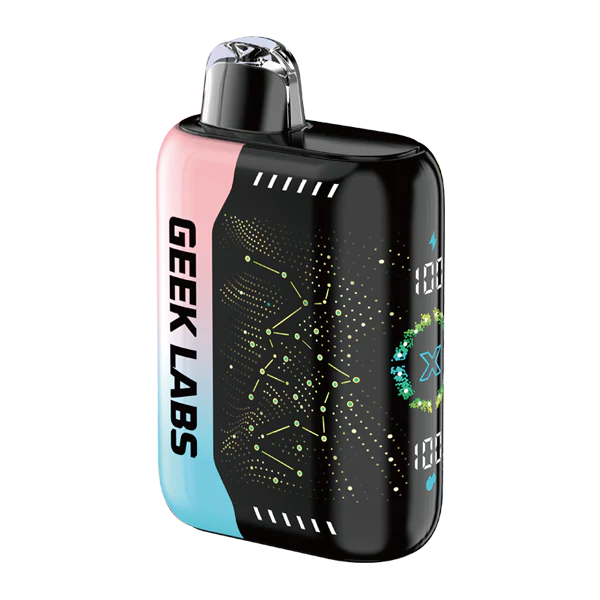 Geek Labs Pulse X 50000 Puffs Disposable Vape Nixodine - Pink & Blue