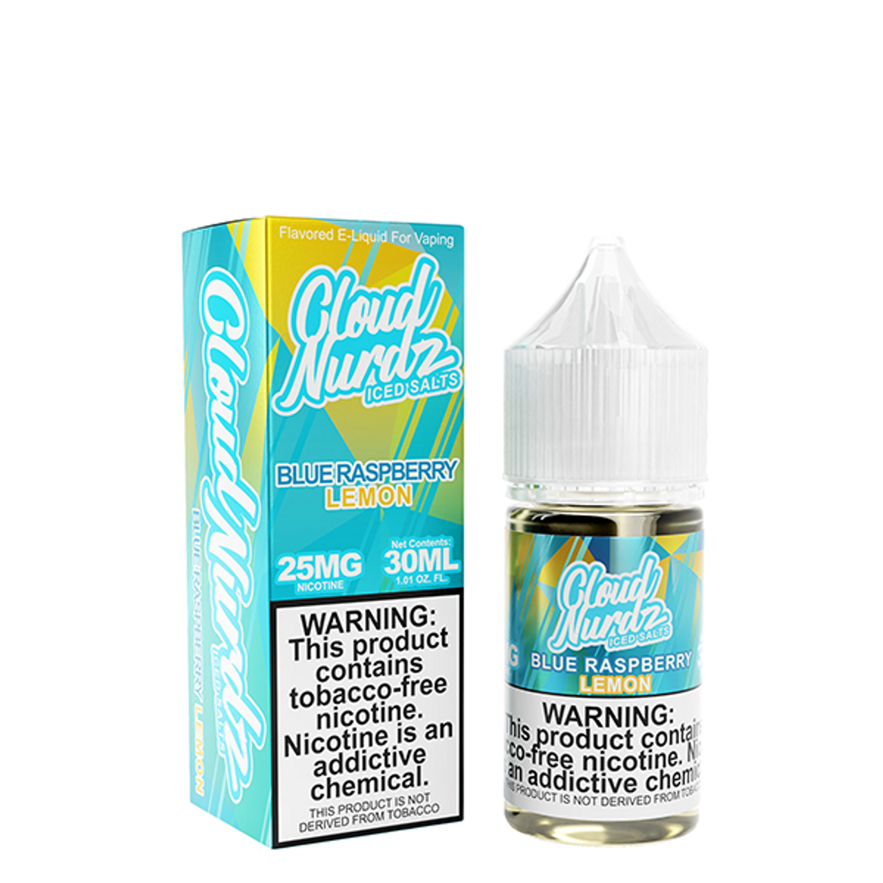 Blue Raspberry Lemon Iced by Cloud Nurdz Salts TFN Tobacco-Free Nicotine - 30ml