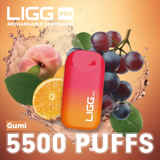 Ligg Pro 5500 Puffs Disposable Vape - Gumi