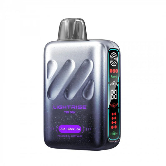 Lightrise TB 18K Disposable 18000 Puffs by Lost Vape - Duo Black Ice