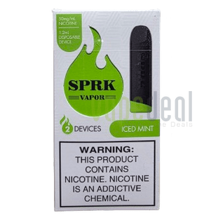 SPRK Disposable Pods 400 Puffs - 2 Pack Devices - Iced Mint