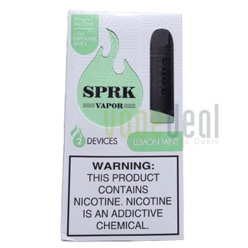 SPRK Disposable Pods 400 Puffs - 2 Pack Devices - Lemon Mint