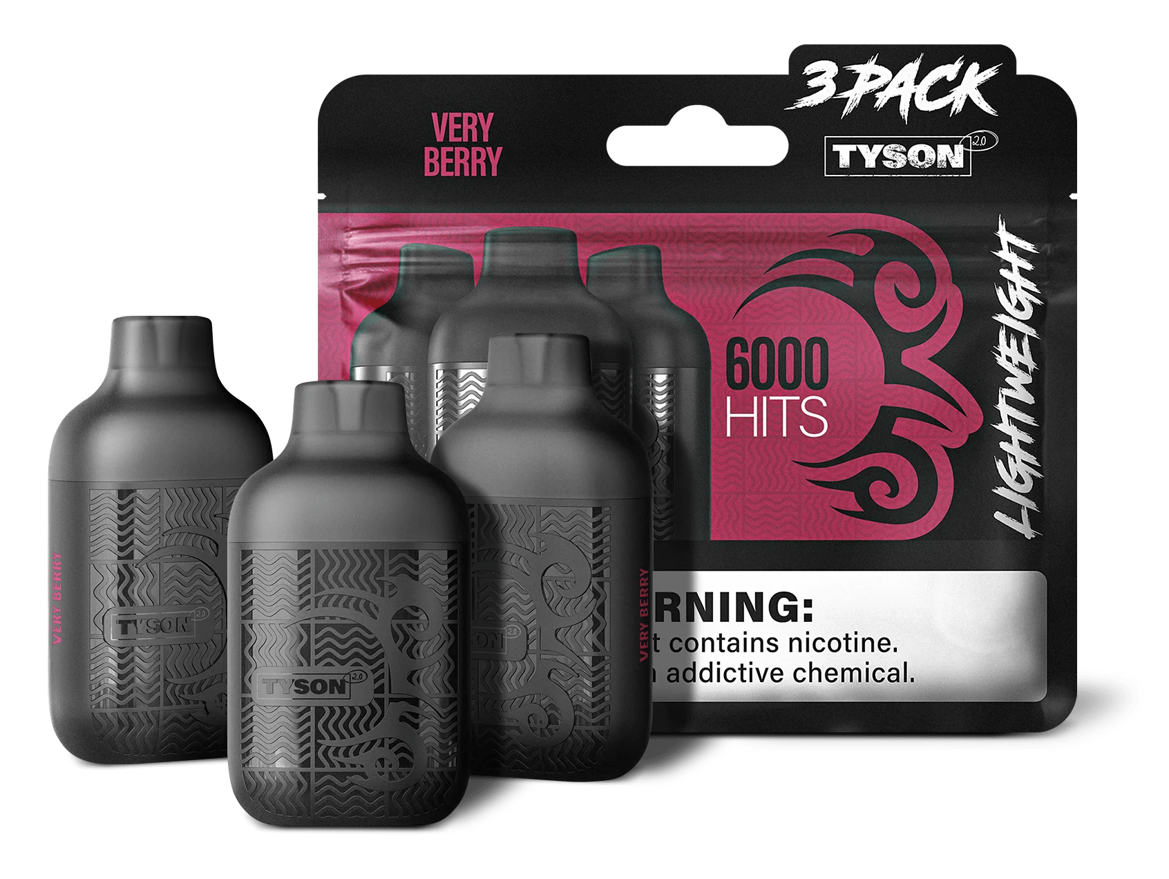 Tyson 2.0 Lightweight 6000 Puffs 3-Pack Disposable Vape by Mike Tyson VapeDeal.com Tyson 2.0 Lightweight 6000 Puffs 3-Pack Disposable Vape by Mike Tyson VapeDeal.com