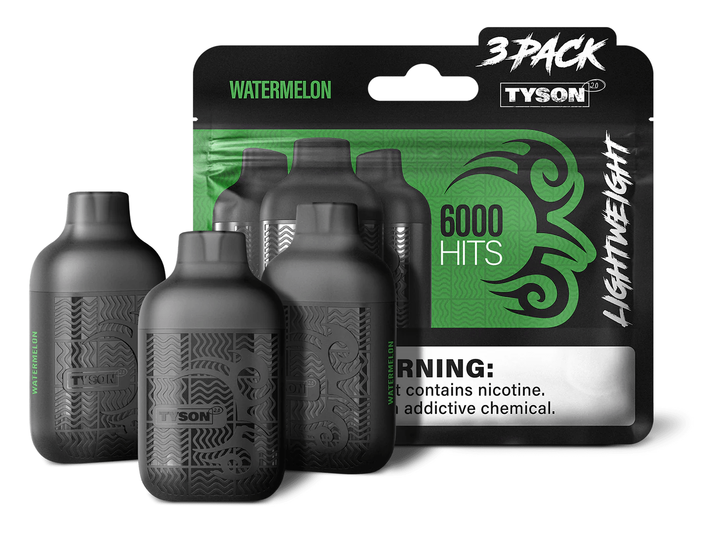 Tyson 2.0 Lightweight 6000 Puffs 3-Pack Disposable Vape by Mike Tyson VapeDeal.com Tyson 2.0 Lightweight 6000 Puffs 3-Pack Disposable Vape by Mike Tyson VapeDeal.com