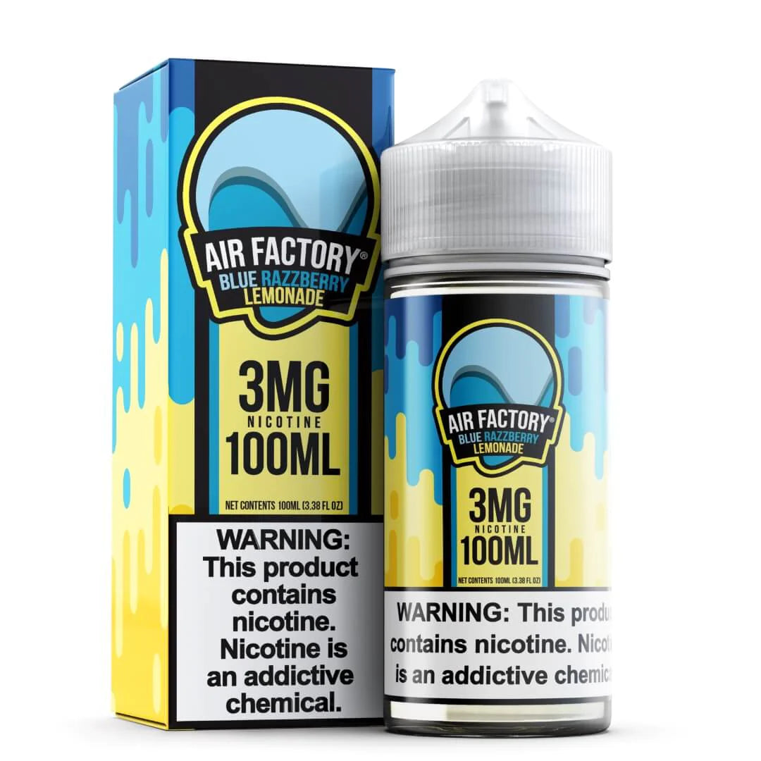 Air Factory E-Liquid Tobacco Free Nicotine (TFN) 100mL - Blue Razzberry Lemonade
