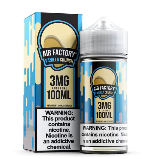 Air Factory E-Liquid Tobacco Free Nicotine (TFN) 100mL - Vanilla Crunch (Kookie Krunch)