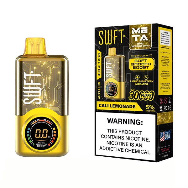 Swft Meta - Cali Lemonade | 30000 Puffs | Only $16.95! VapeDeal.com Swft Meta - Cali Lemonade | 30000 Puffs | Only $16.95! VapeDeal.com
