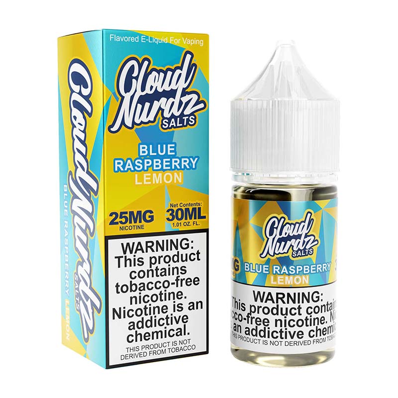Blue Raspberry Lemon by Cloud Nurdz Salts TFN Tobacco-Free Nicotine - 30ml