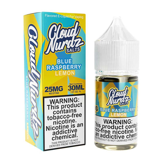 Blue Raspberry Lemon by Cloud Nurdz Salts TFN Tobacco-Free Nicotine - 30ml