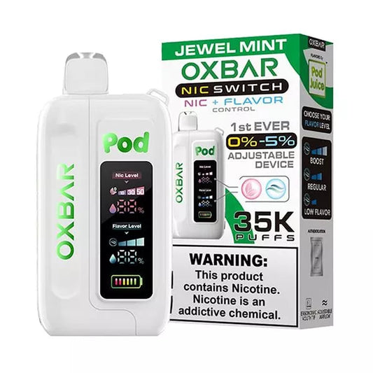 Oxbar Pod x Nic Switch 35000 Puffs Disposable Vape - Jewel Mint