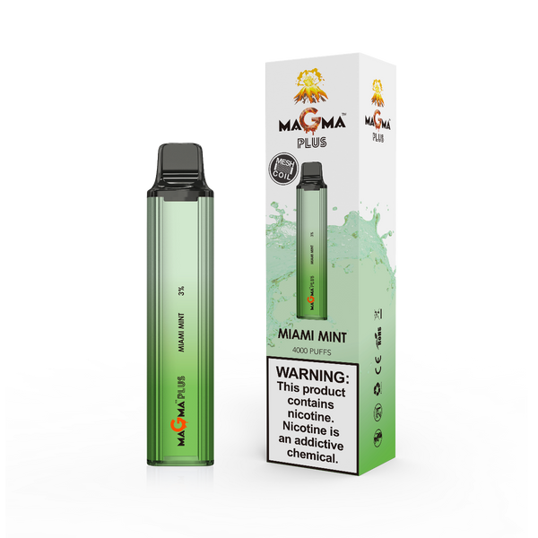 Lava Plus Magma Miami Mint 4000 Puffs Disposable | Vapedeal VapeDeal.com Lava Plus Magma Miami Mint 4000 Puffs Disposable | Vapedeal VapeDeal.com